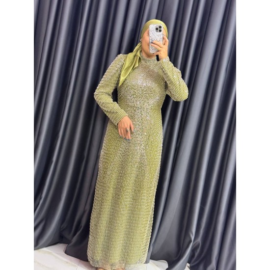 YEŞİL BONCUK ABİYE