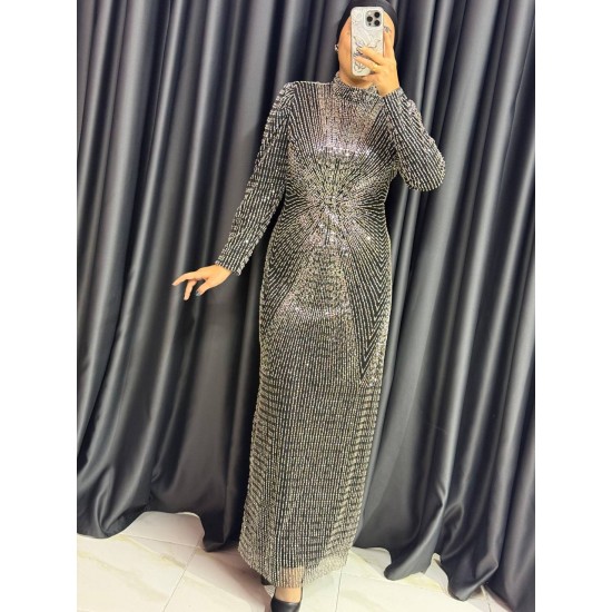 SİYAH BONCUK ABİYE