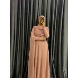 GÜNAY Abiye tozpembe renk