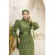 GÜLÇİÇEK BONCUKLU ABİYE - YEŞİL